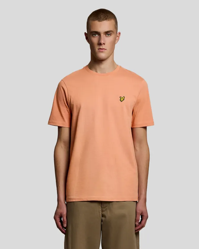 Lyle & Scott Mens Cotton Crew Neck T-Shirt | Terracotta Pot sold by The Foot Factory