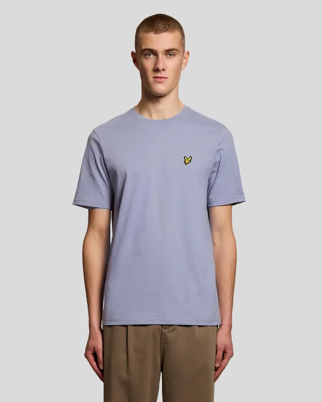 Lyle & Scott Mens Cotton Crew Neck T-Shirt | Bubble Blue sold by The Foot Factory