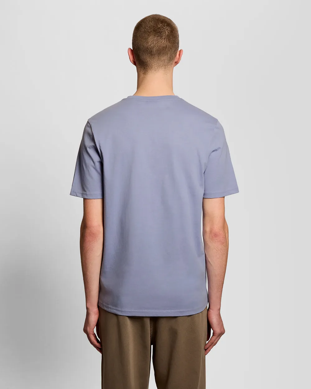 Lyle & Scott Mens Cotton Crew Neck T-Shirt | Bubble Blue sold by The Foot Factory product image thumbnail 4