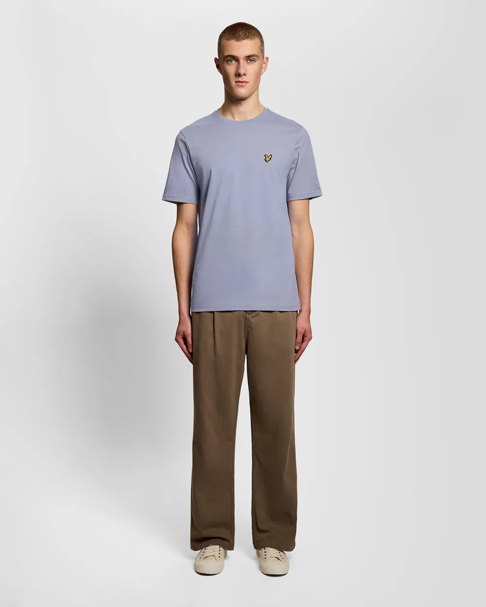Lyle & Scott Mens Cotton Crew Neck T-Shirt | Bubble Blue sold by The Foot Factory product image thumbnail 2