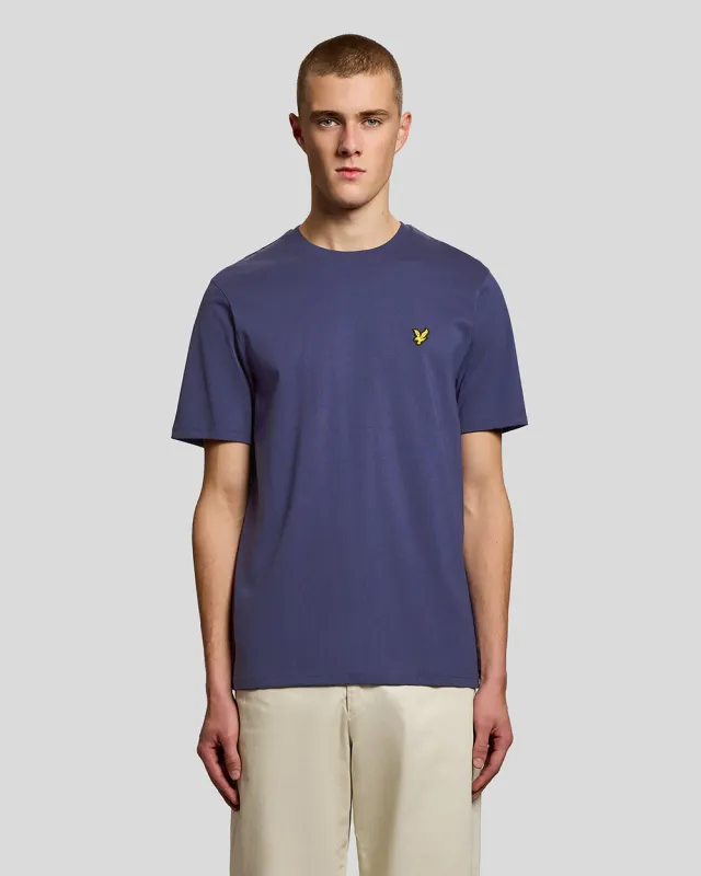 Lyle & Scott Mens Cotton Crew Neck T-Shirt | Rich Navy sold by The Foot Factory
