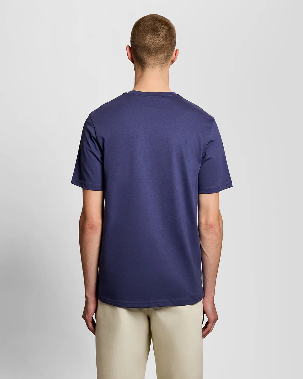 Lyle & Scott Mens Cotton Crew Neck T-Shirt | Rich Navy sold by The Foot Factory product image thumbnail 4