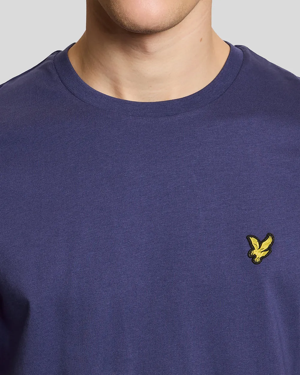 Lyle & Scott Mens Cotton Crew Neck T-Shirt | Rich Navy sold by The Foot Factory product image thumbnail 3