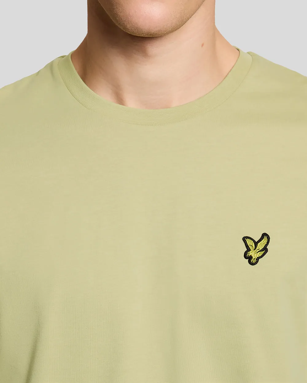 Lyle & Scott Mens Cotton Crew Neck T-Shirt | Herb Green sold by The Foot Factory product image thumbnail 3