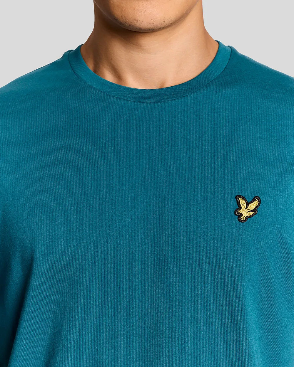 Lyle & Scott Mens Cotton Crew Neck T-Shirt | Lagoon sold by The Foot Factory product image thumbnail 3