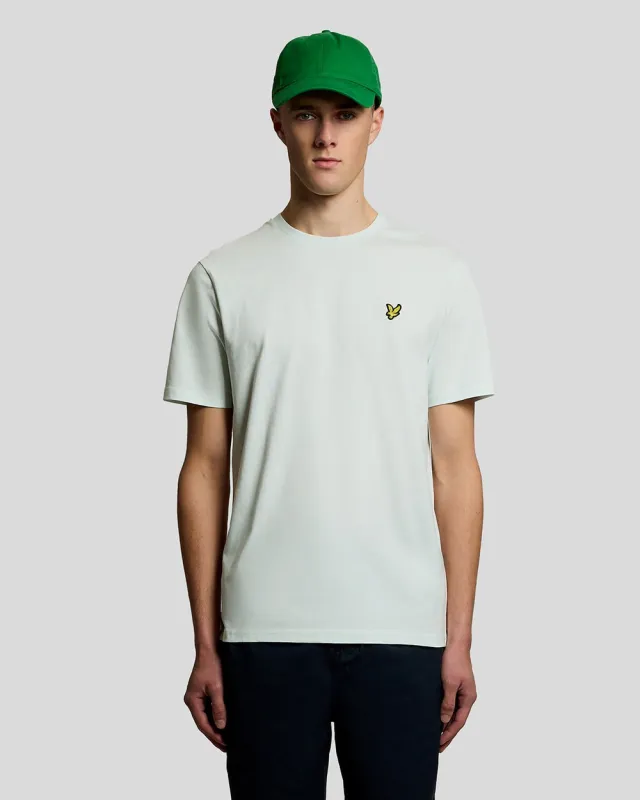 Lyle & Scott Mens Cotton Crew Neck T-Shirt | Blue Ice sold by The Foot Factory