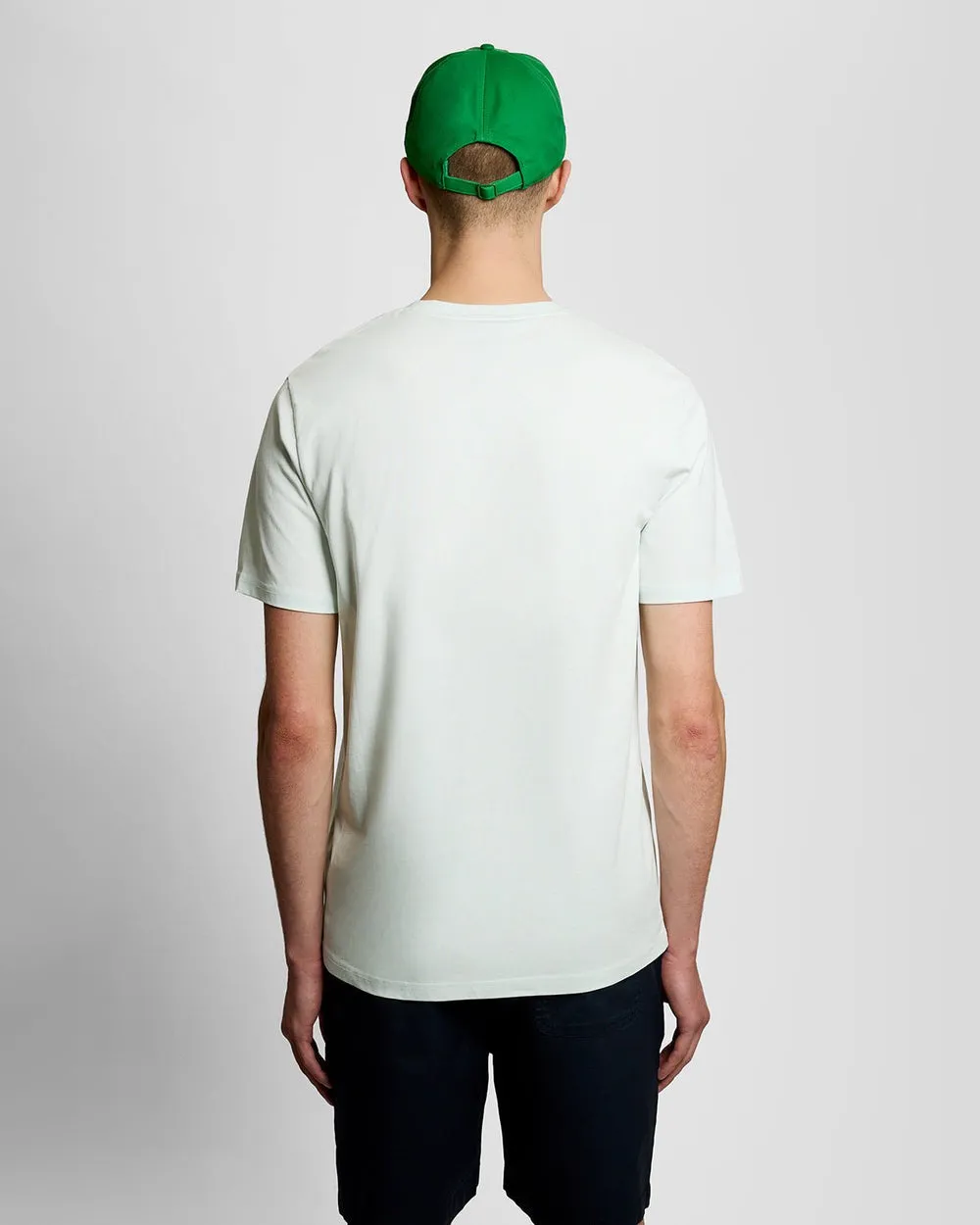 Lyle & Scott Mens Cotton Crew Neck T-Shirt | Blue Ice sold by The Foot Factory product image thumbnail 4
