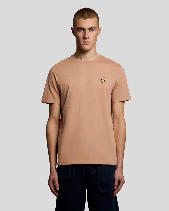 Lyle & Scott Mens Cotton Crew Neck T-Shirt | Barley sold by The Foot Factory