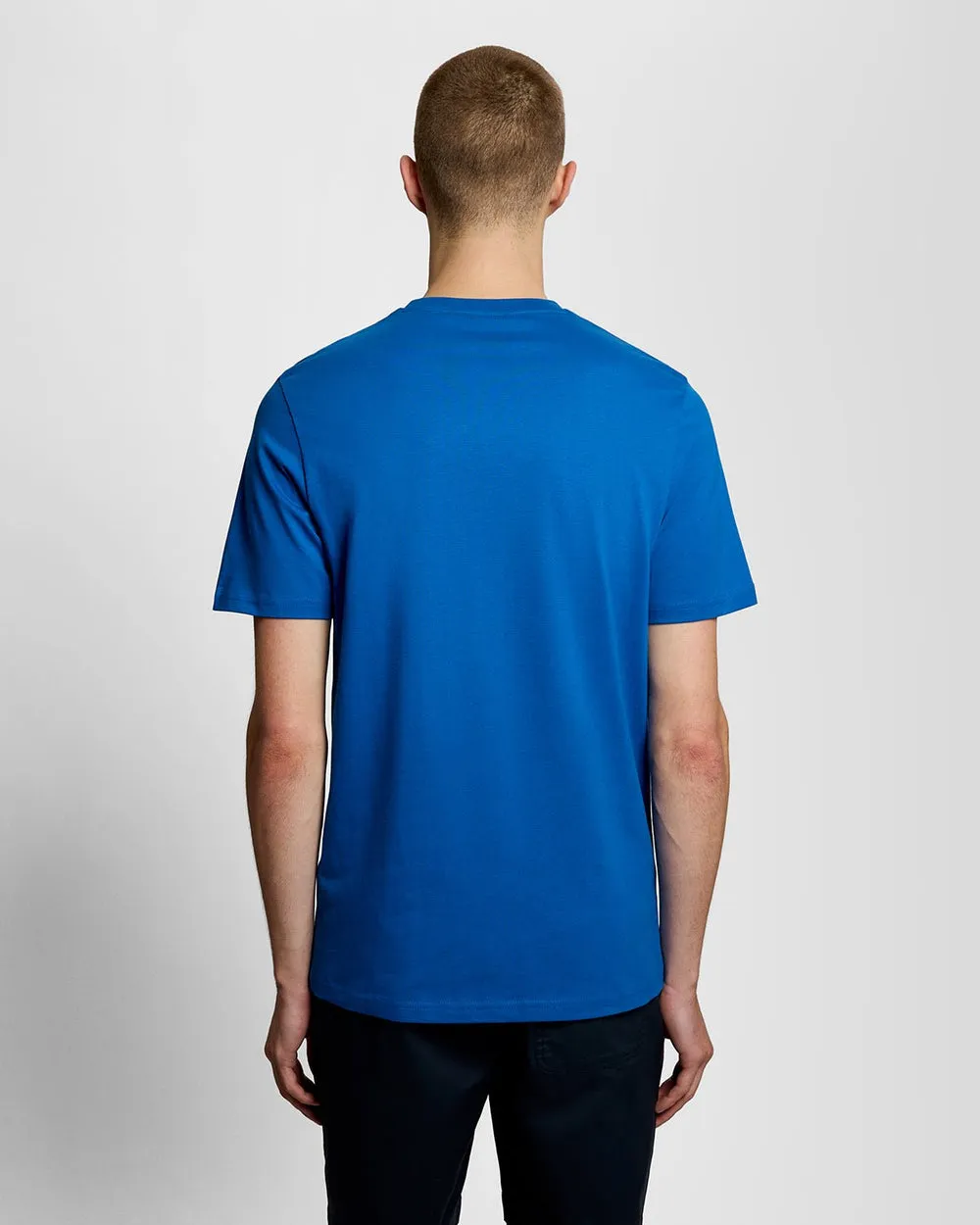 Lyle & Scott Mens Cotton Crew Neck T-Shirt | Lucid Blue sold by The Foot Factory product image thumbnail 4