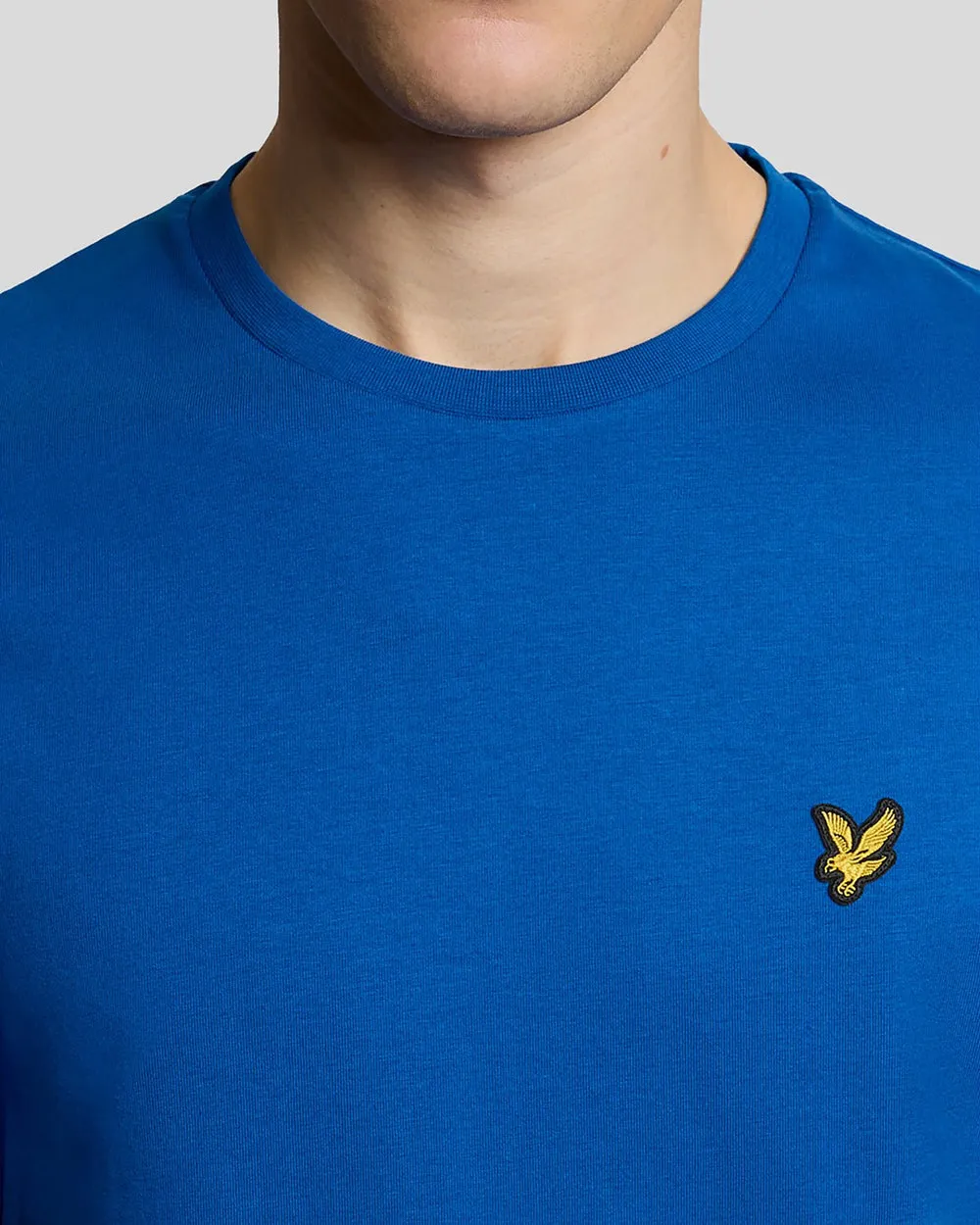 Lyle & Scott Mens Cotton Crew Neck T-Shirt | Lucid Blue sold by The Foot Factory product image thumbnail 3