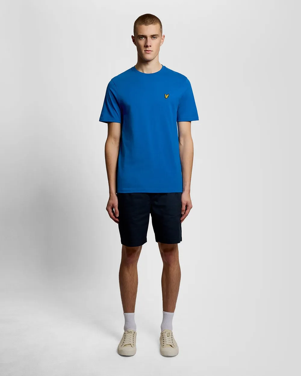 Lyle & Scott Mens Cotton Crew Neck T-Shirt | Lucid Blue sold by The Foot Factory product image thumbnail 2