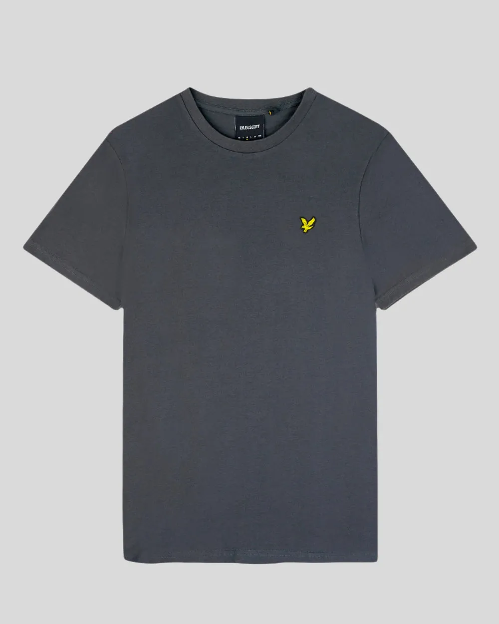 Lyle & Scott Mens Cotton Crew Neck T-Shirt | Gunmetal sold by The Foot Factory product image thumbnail 5