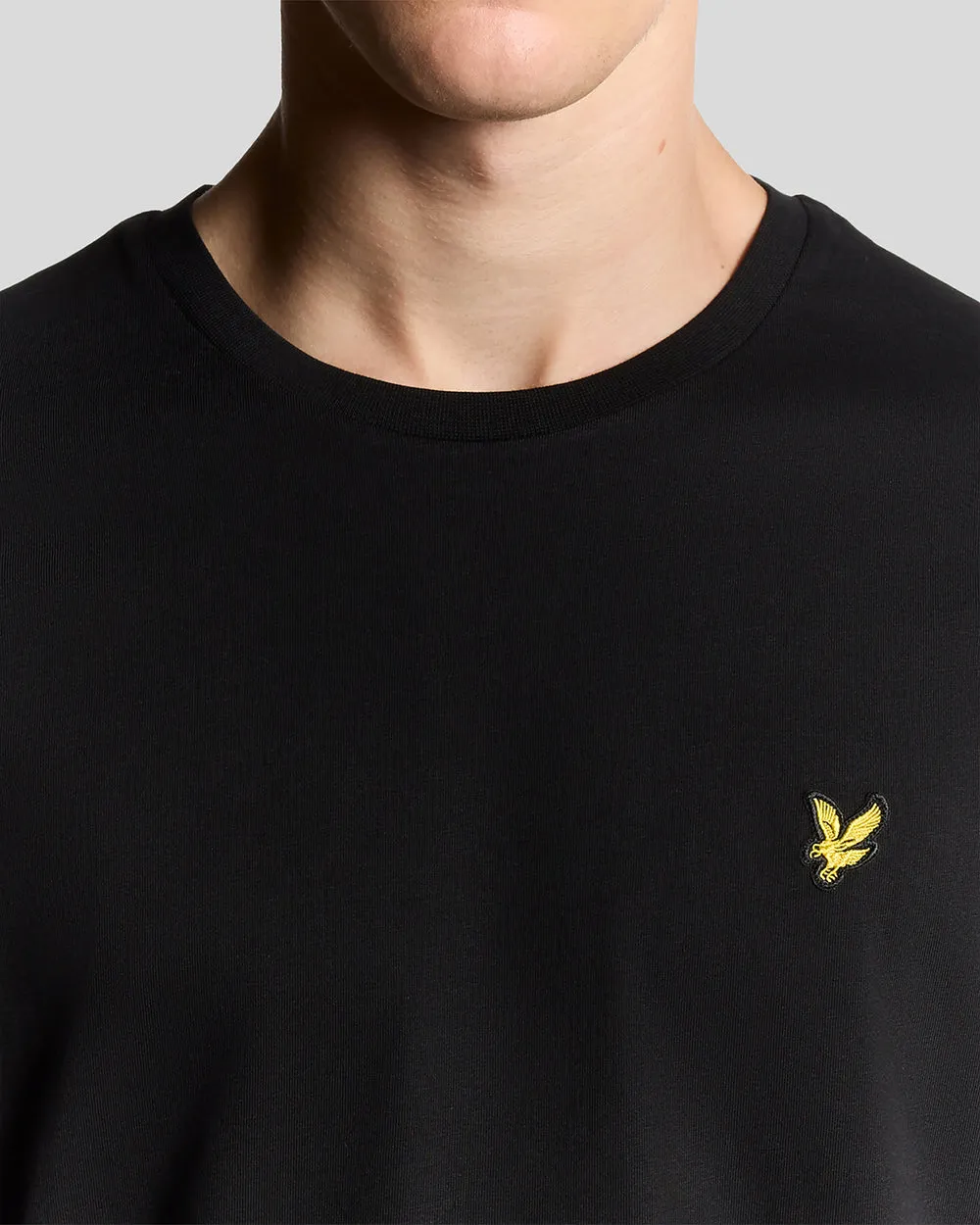 Lyle & Scott Mens Cotton Crew Neck T-Shirt | Jet Black sold by The Foot Factory product image thumbnail 3