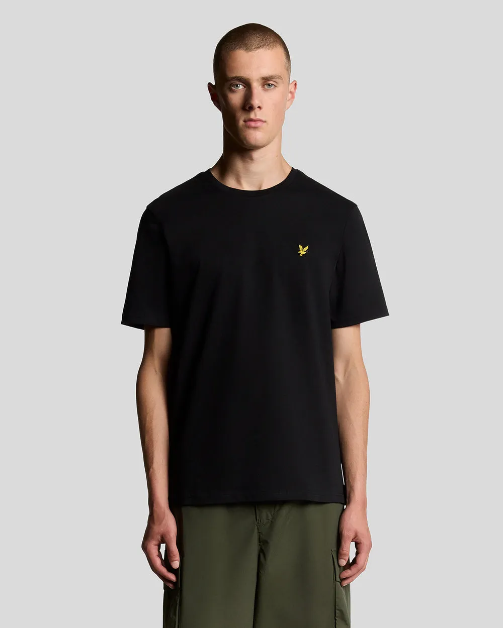 Lyle & Scott Mens Cotton Crew Neck T-Shirt | Jet Black sold by The Foot Factory