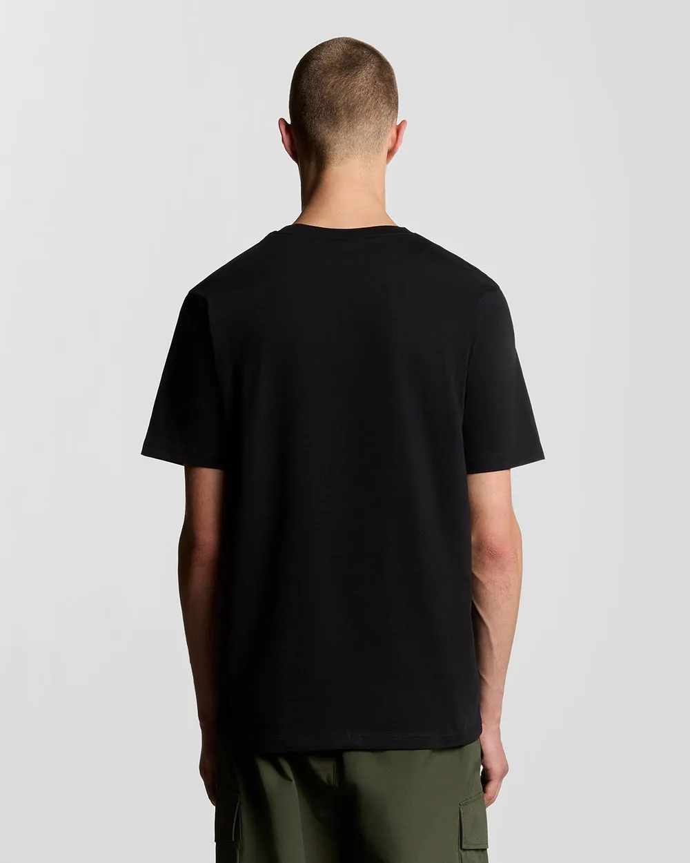 Lyle & Scott Mens Cotton Crew Neck T-Shirt | Jet Black sold by The Foot Factory product image thumbnail 4