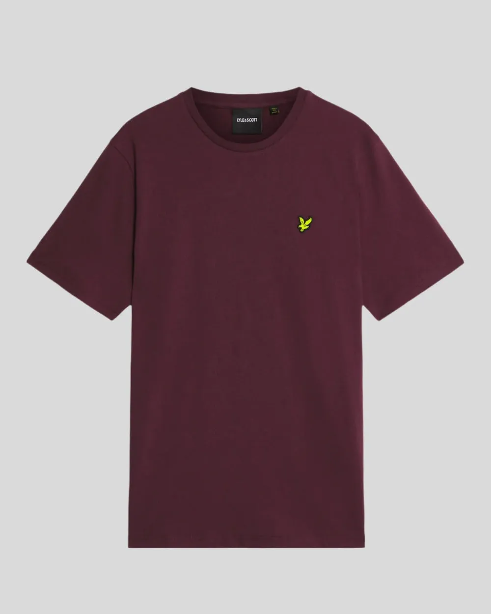 Lyle & Scott Mens Cotton Crew Neck T-Shirt | Burgundy sold by The Foot Factory product image thumbnail 5