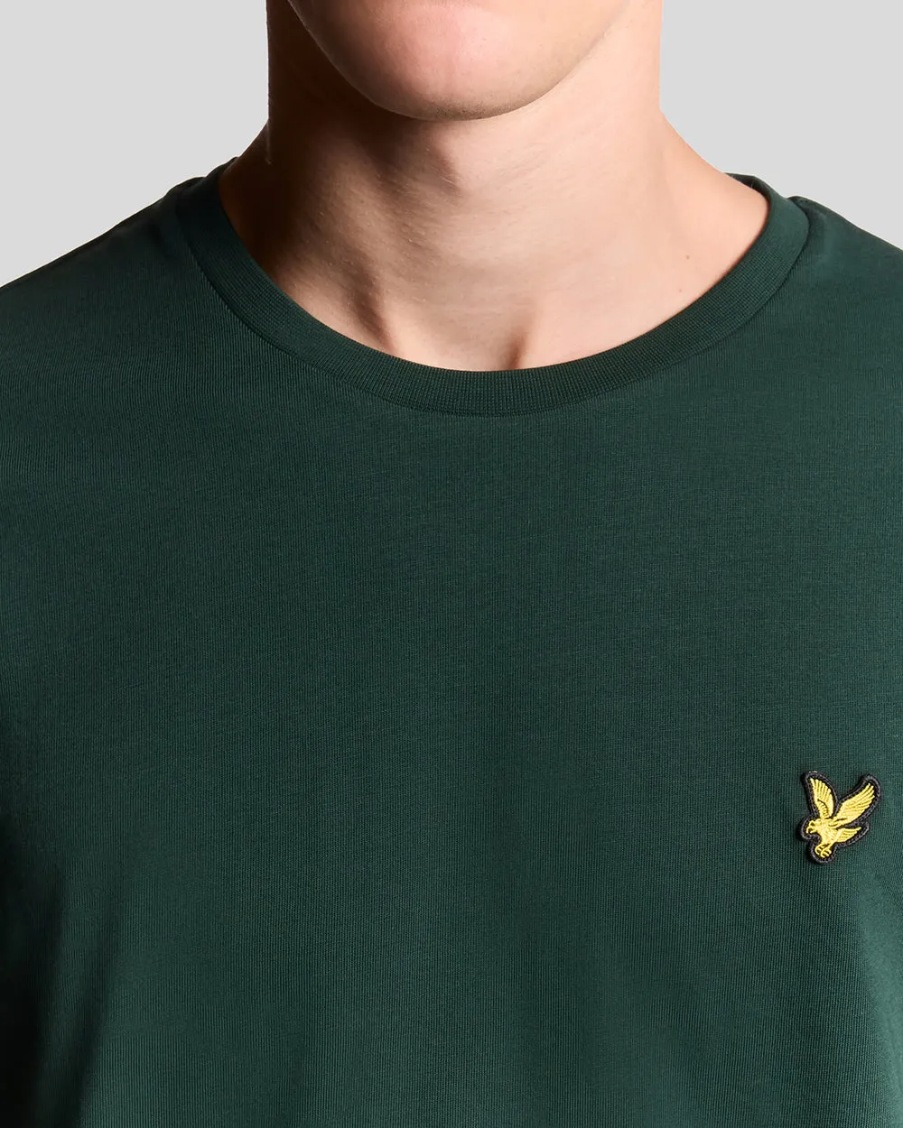 Lyle & Scott Mens Cotton Crew Neck T-Shirt | Dark Green sold by The Foot Factory product image thumbnail 3