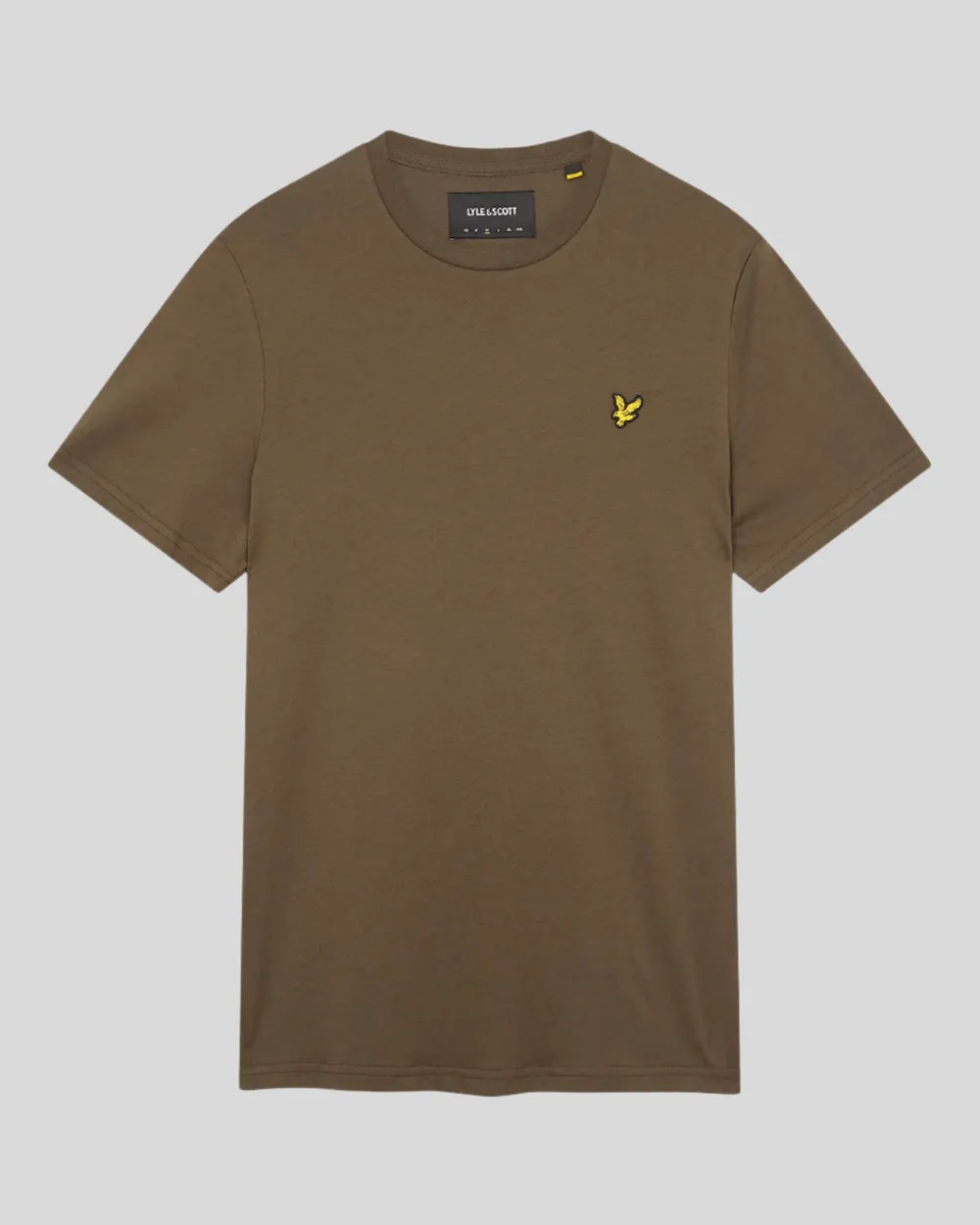 Lyle & Scott Mens Cotton Crew Neck T-Shirt | Olive sold by The Foot Factory product image thumbnail 5