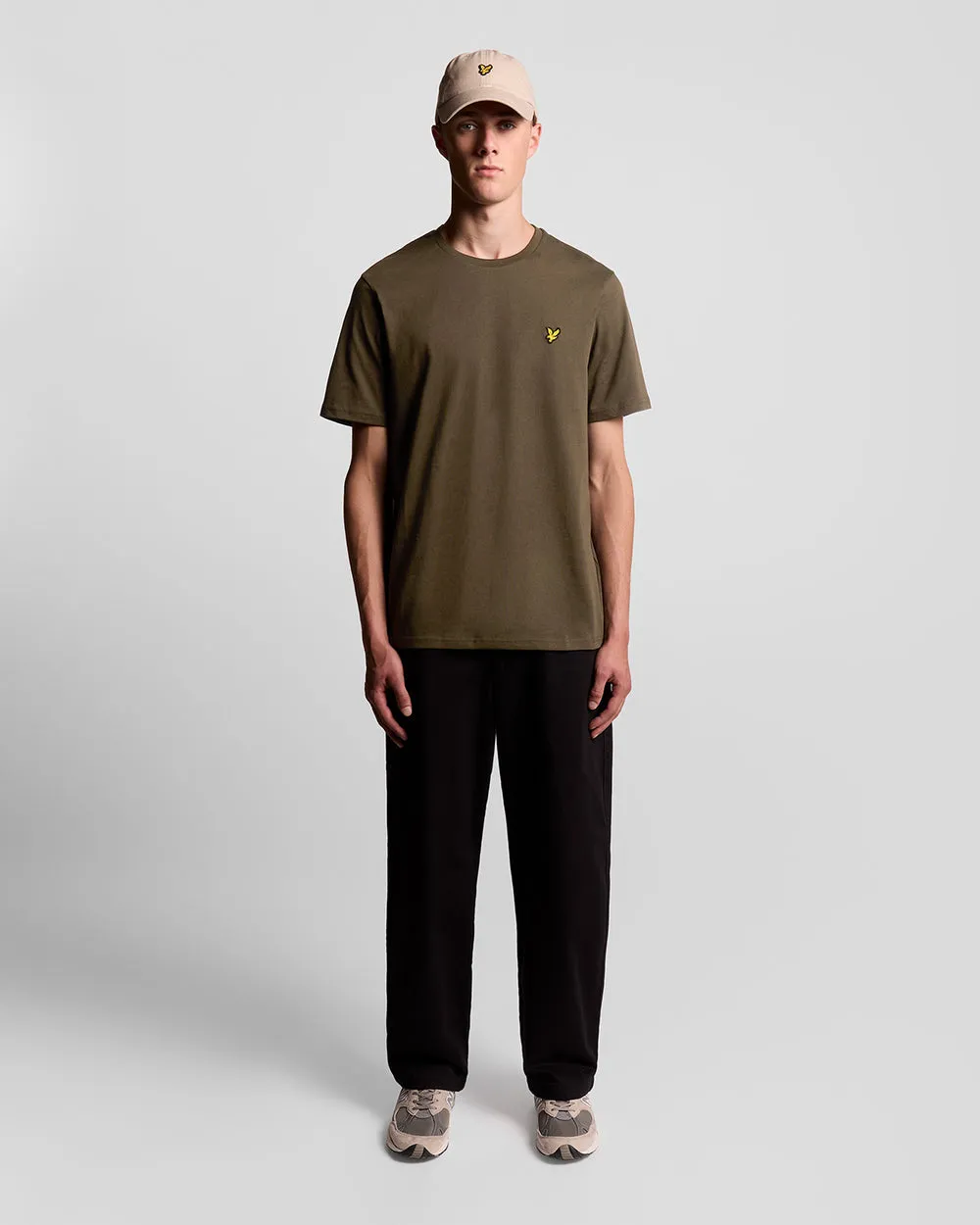 Lyle & Scott Mens Cotton Crew Neck T-Shirt | Olive sold by The Foot Factory product image thumbnail 2