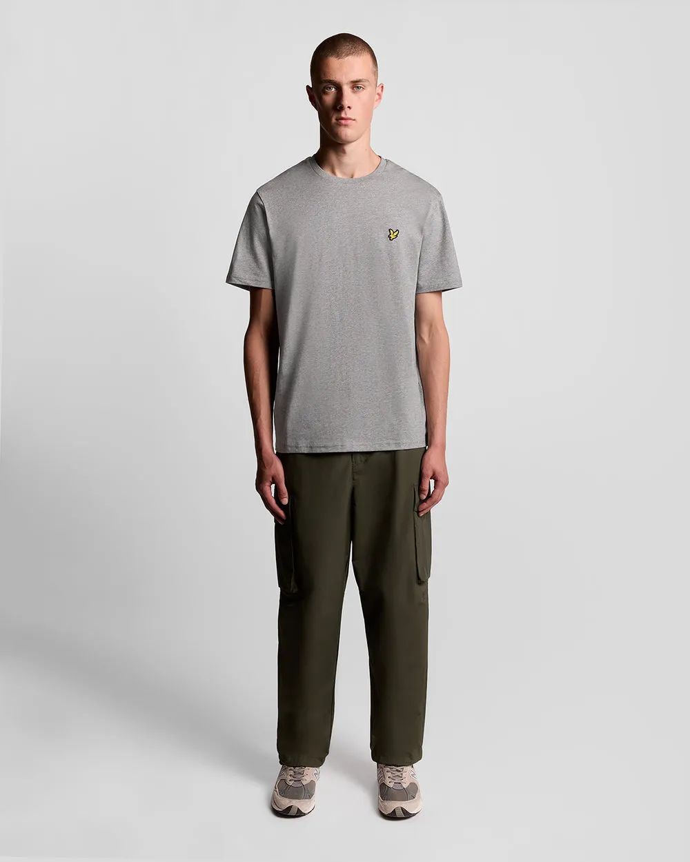 Lyle & Scott Mens Cotton Crew Neck T-Shirt | Mid Grey Marl sold by The Foot Factory product image thumbnail 2