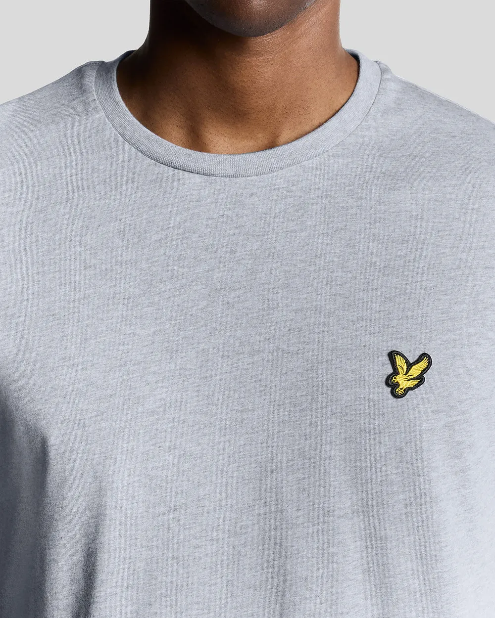 Lyle & Scott Mens Cotton Crew Neck T-Shirt | Light Grey Marl sold by The Foot Factory product image thumbnail 3