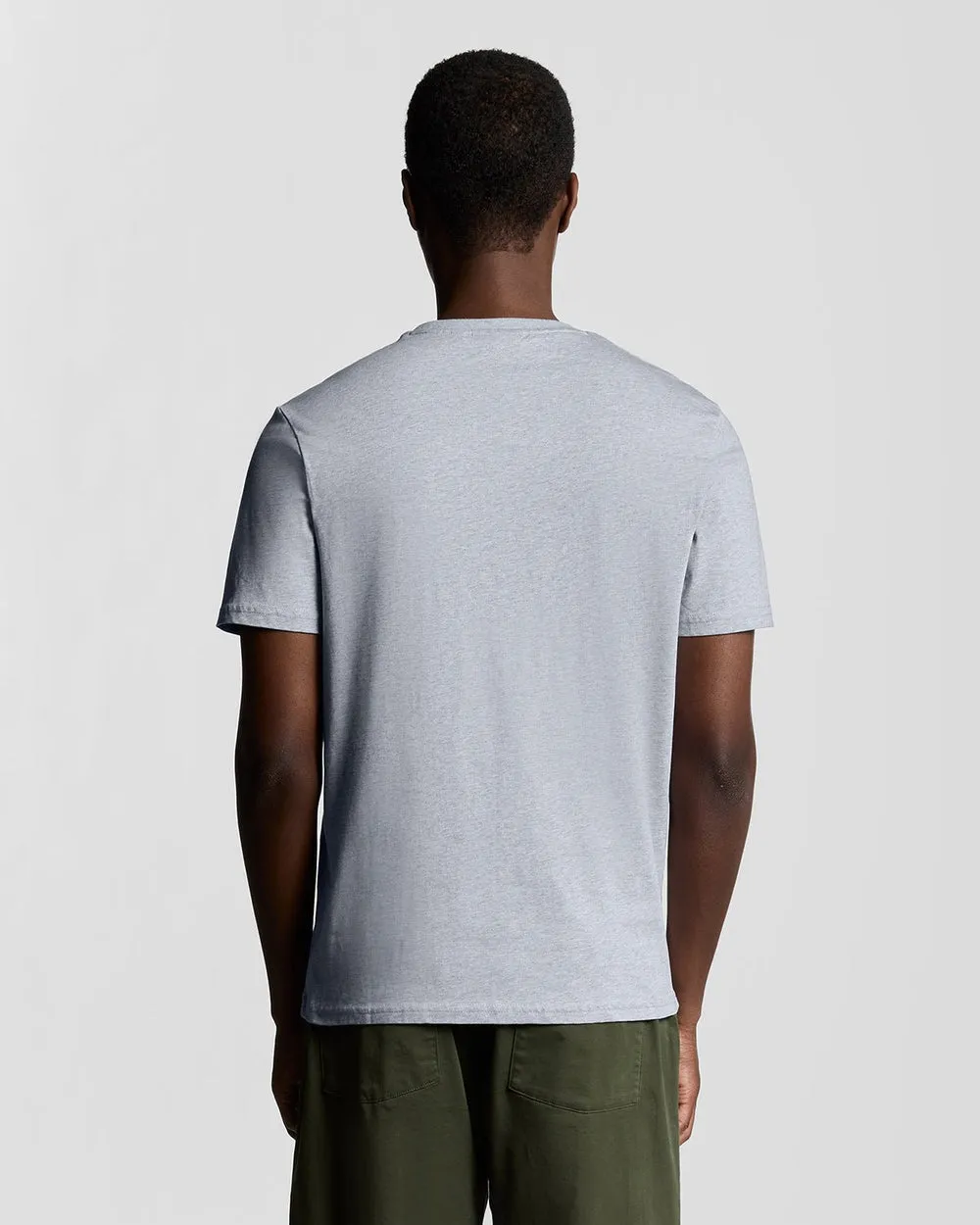 Lyle & Scott Mens Cotton Crew Neck T-Shirt | Light Grey Marl sold by The Foot Factory product image thumbnail 4