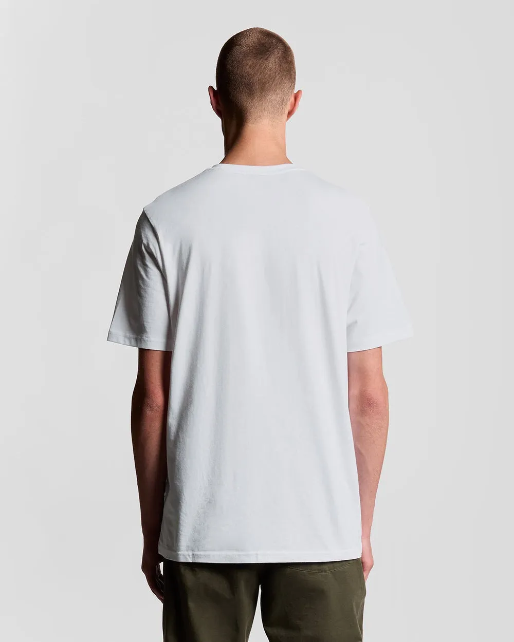 Lyle & Scott Mens Cotton Crew Neck T-Shirt | White sold by The Foot Factory product image thumbnail 4