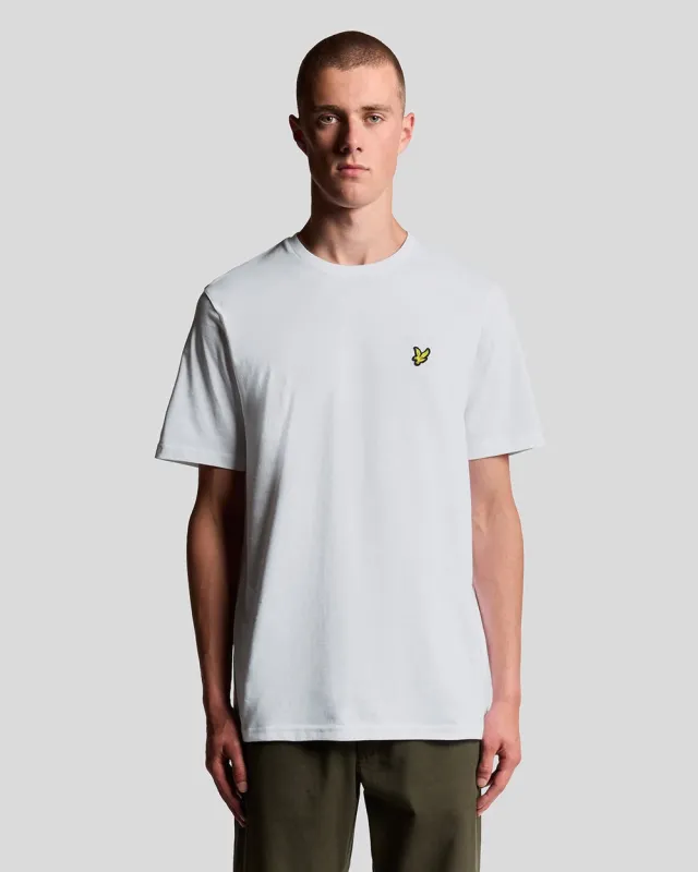 Lyle & Scott Mens Cotton Crew Neck T-Shirt | White sold by The Foot Factory