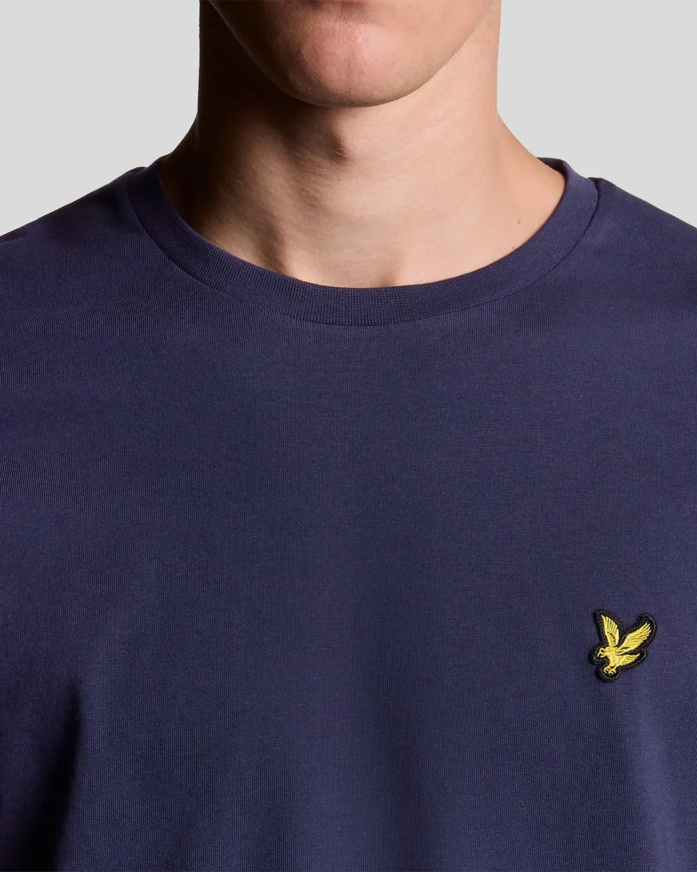 Lyle & Scott Mens Long Sleeve Cotton T-Shirt | Navy sold by The Foot Factory product image thumbnail 3