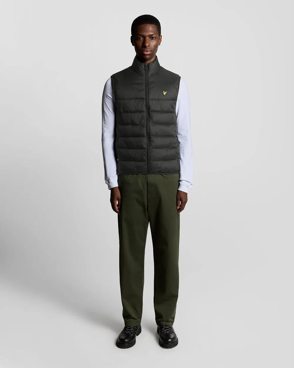 Lyle & Scott Mens Wadded Gilet | Jet Black sold by The Foot Factory product image thumbnail 2