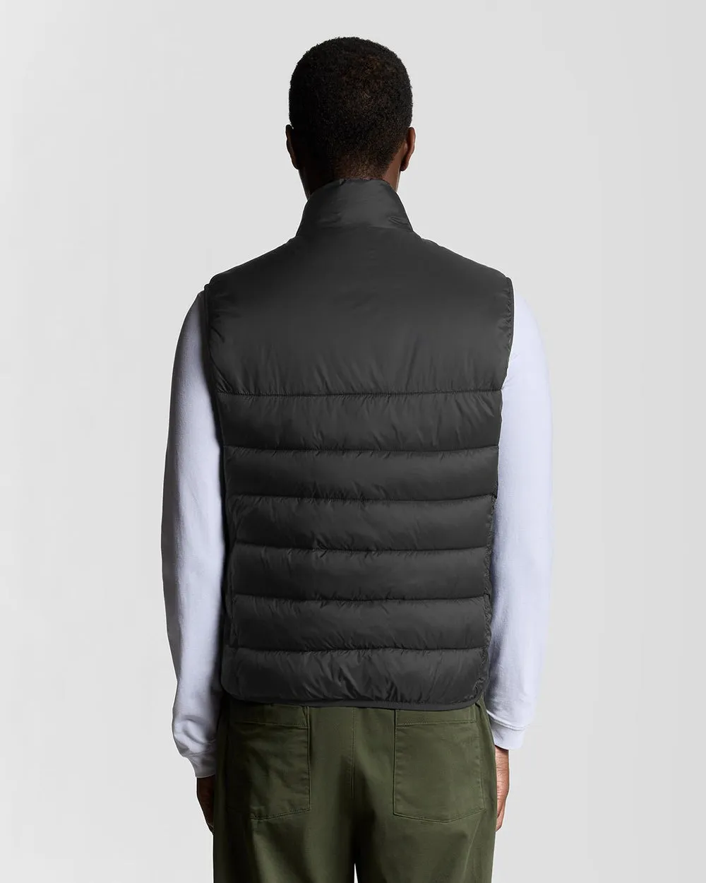 Lyle & Scott Mens Wadded Gilet | Jet Black sold by The Foot Factory product image thumbnail 4