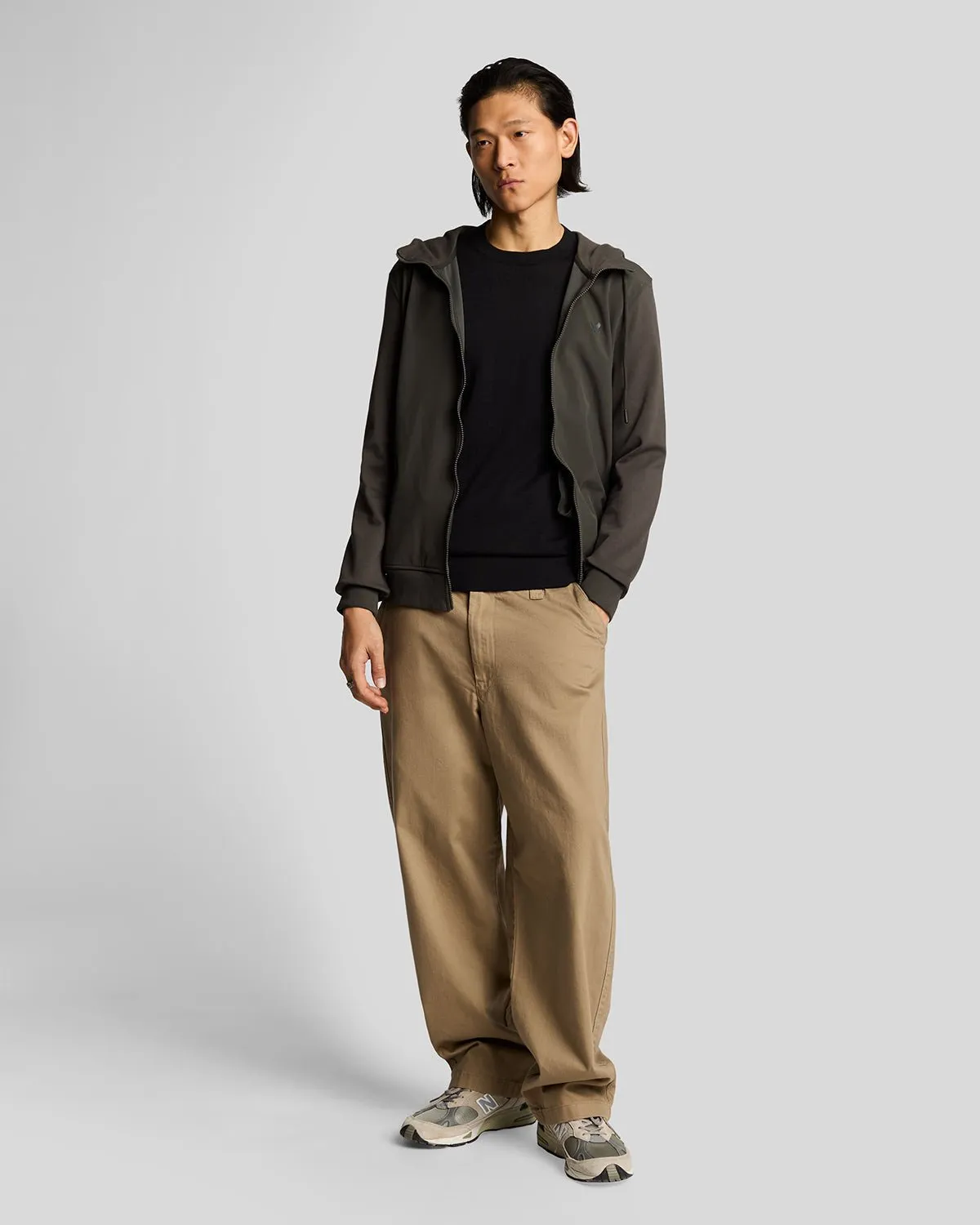 Lyle & Scott Mens Superfine Cotton Crew Neck Jumper | Jet Black sold by The Foot Factory product image thumbnail 2