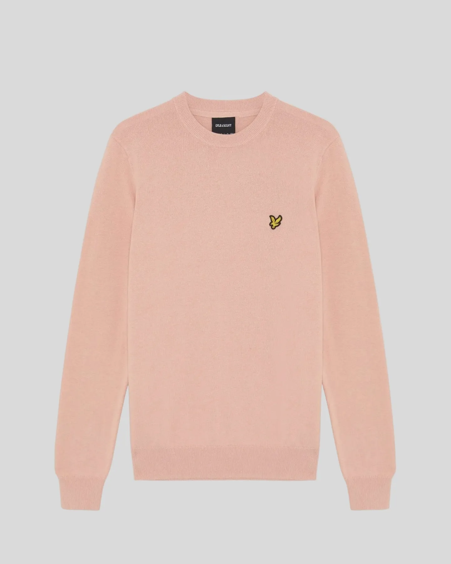 Lyle & Scott Mens Cotton Crew Neck Jumper | Pink Grapefruit sold by The Foot Factory product image thumbnail 5