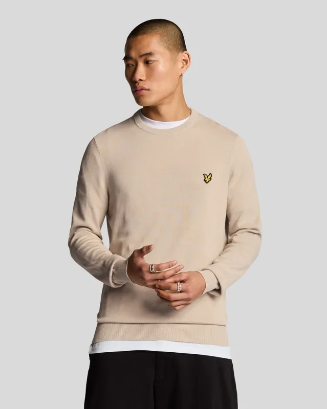 Lyle & Scott Mens Cotton Crew Neck Jumper | Cove sold by The Foot Factory