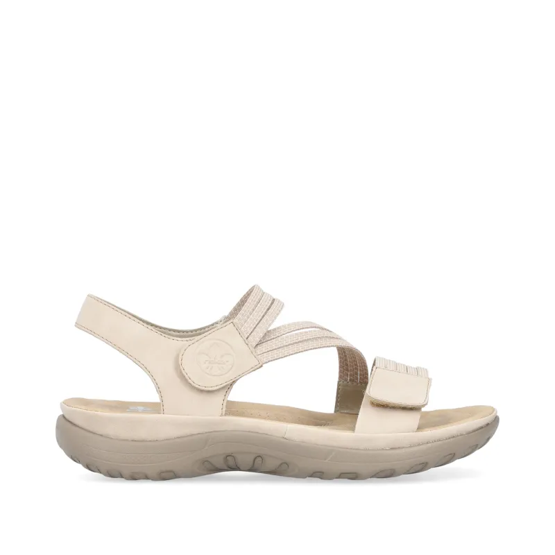 Rieker Womens Fashion Sandal | Beige made by Rieker