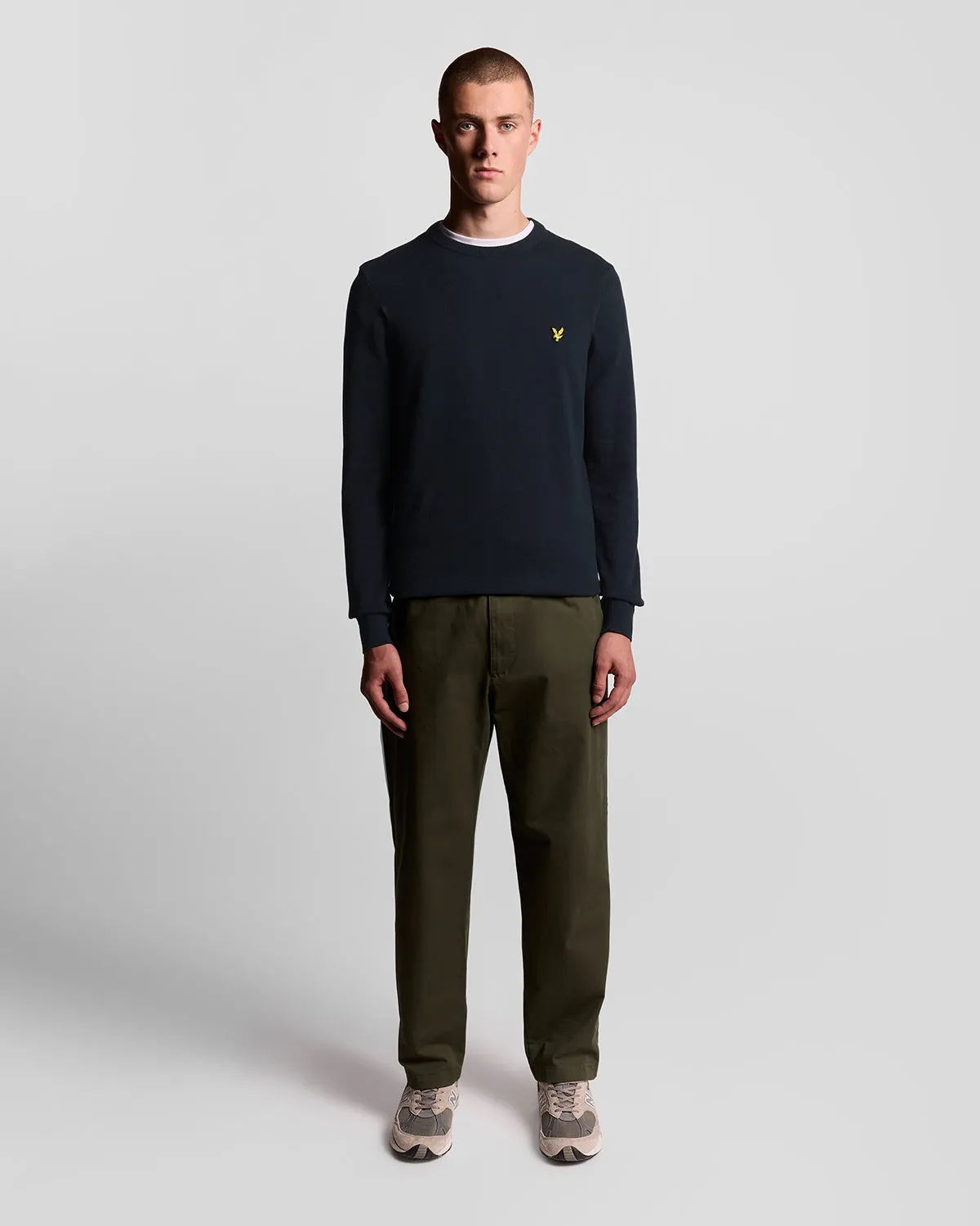 Lyle & Scott Mens Cotton Crew Neck Jumper | Dark Navy sold by The Foot Factory product image thumbnail 2