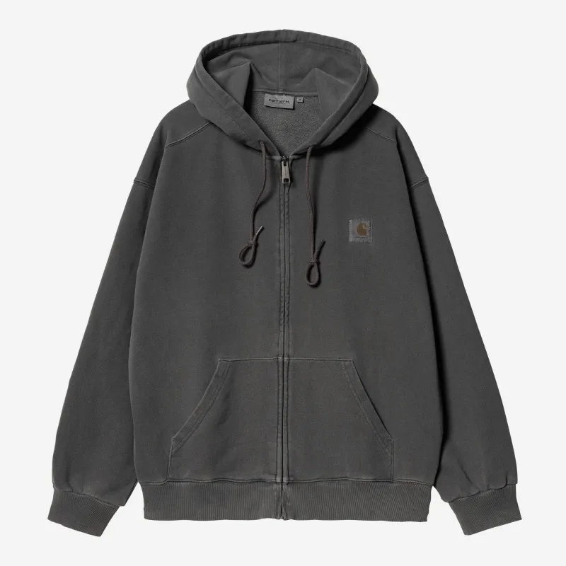 Carhartt WIP Mens Hooded Nelson Jacket | Black sold by The Foot Factory