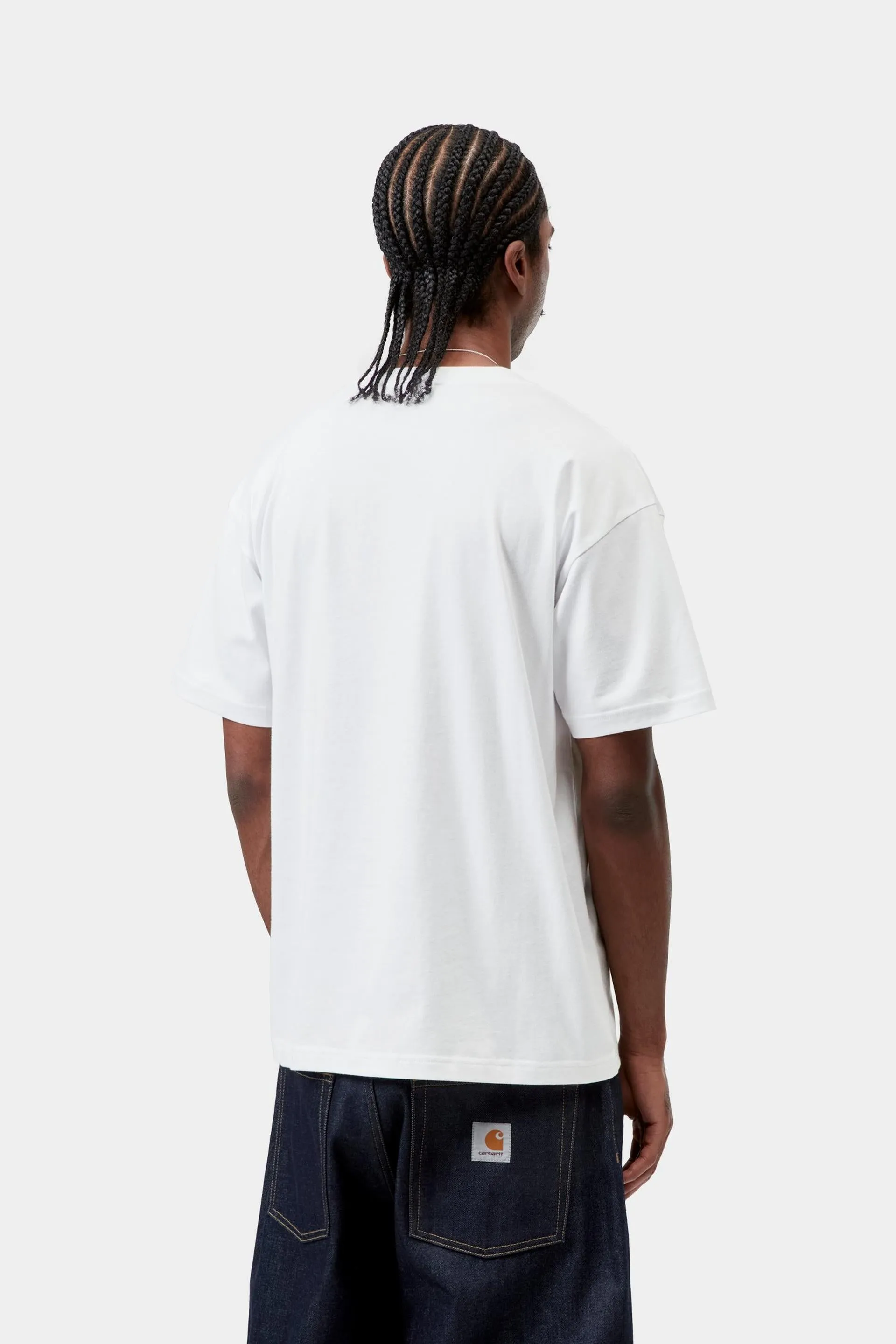 Carhartt WIP Mens Clover T-Shirt | White sold by The Foot Factory product image thumbnail 4