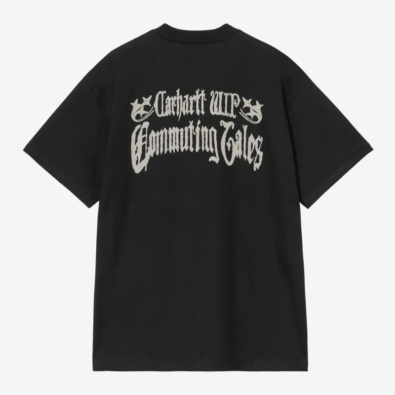 Carhartt WIP Mens Commuting Tales T-Shirt | Black made by Carhartt WIP