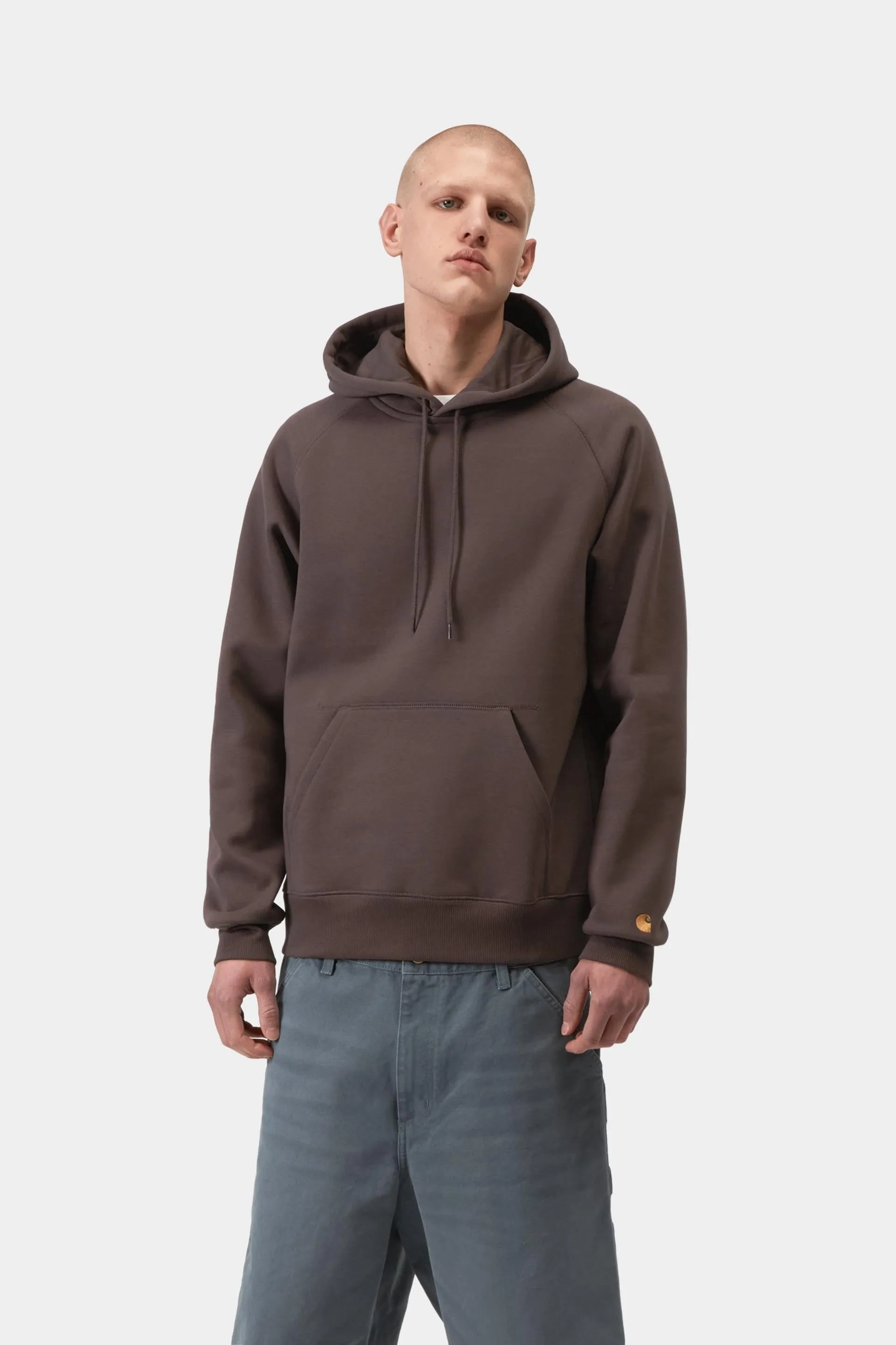 Carhartt WIP Mens Hooded Chase Sweatshirt | Shale sold by The Foot Factory product image thumbnail 3