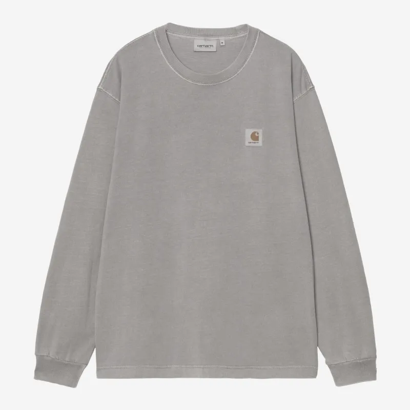 Carhartt WIP Mens Nelson Long Sleeve T-Shirt | Yosemite Garment Dyed made by Carhartt WIP