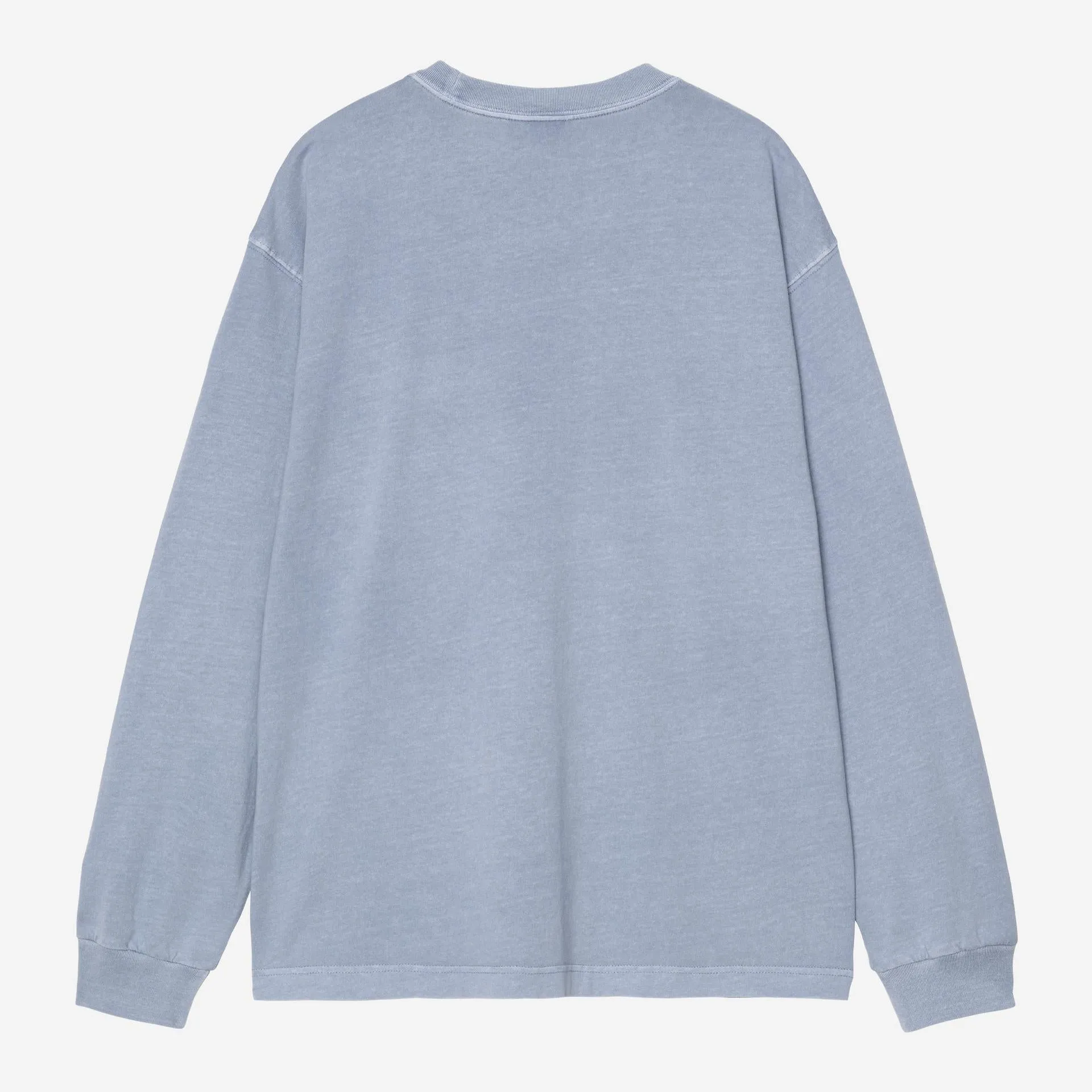 Carhartt WIP Mens Nelson Long Sleeve T-Shirt | Gentle Blue Garment Dyed sold by The Foot Factory product image thumbnail 2
