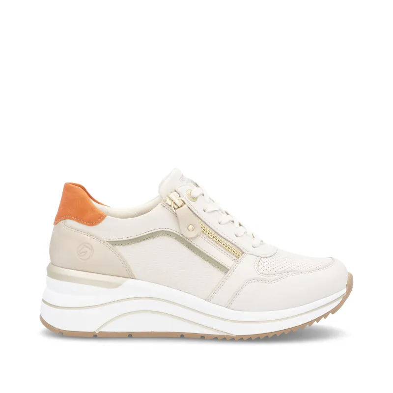 Remonte Womens Fashion Sneakers | White made by Remonte