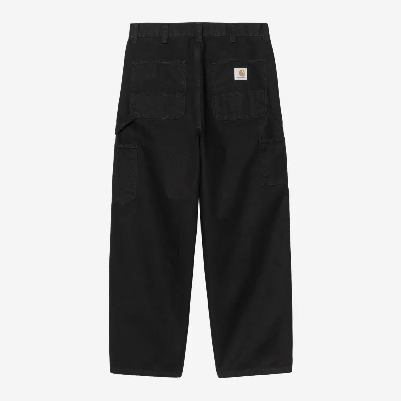 Carhartt WIP Mens OG Single Knee Pant | Black Stone Washed made by Carhartt WIP