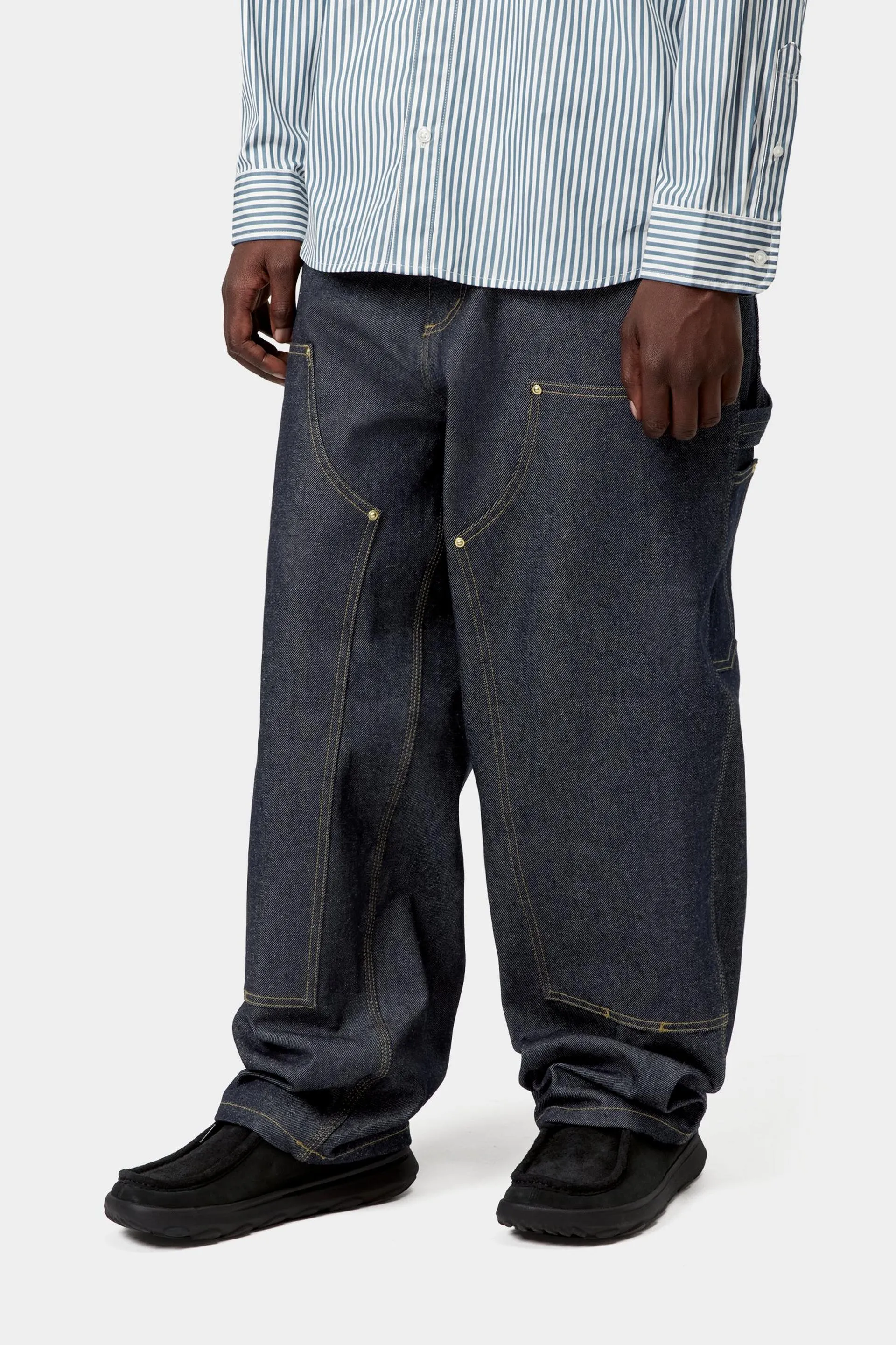 Carhartt WIP Mens OG Double Knee Pant | Blue Rigid sold by The Foot Factory product image thumbnail 5