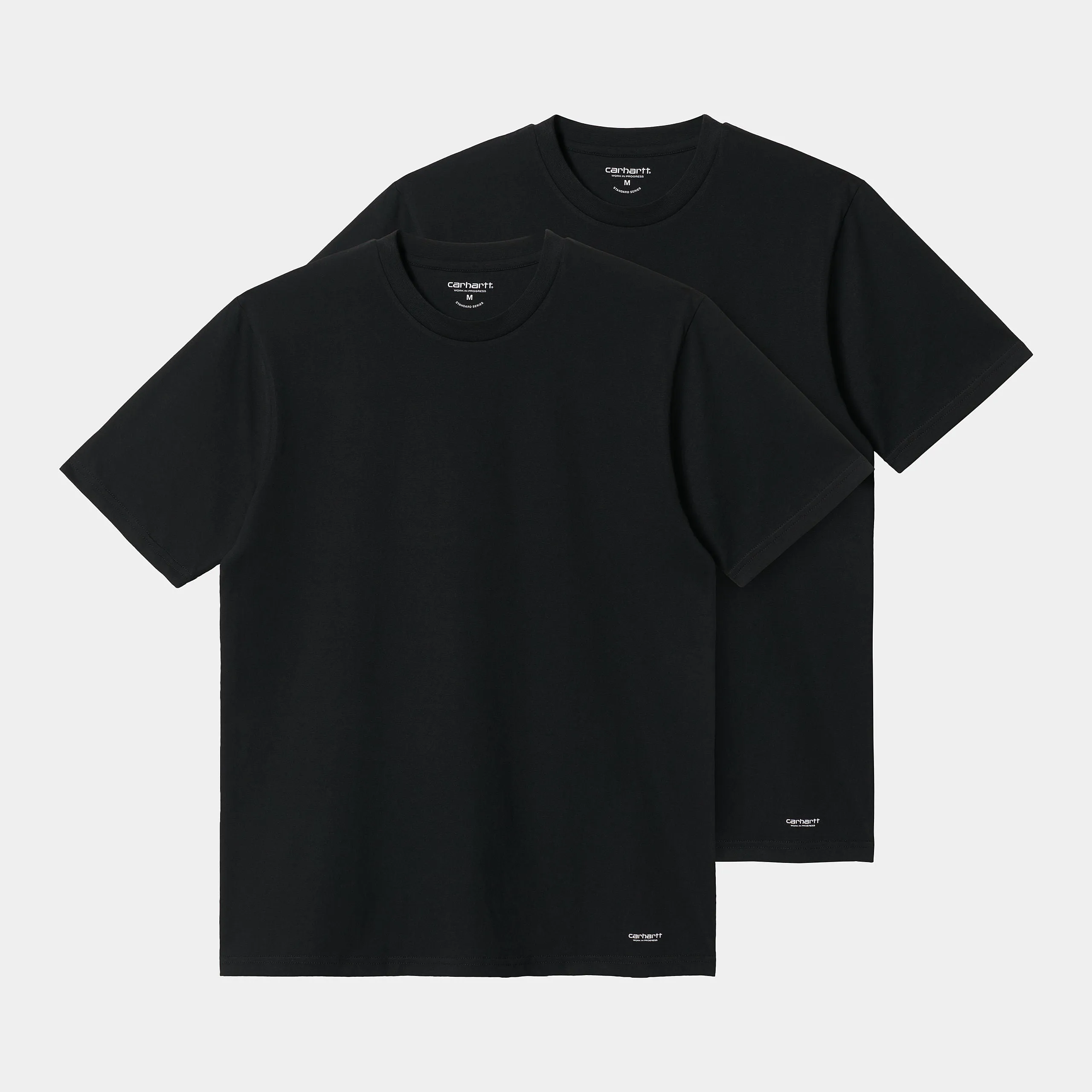 Carhartt WIP Mens Standard Crew Neck Short Sleeve T-Shirt (2 Pack) - Black sold by The Foot Factory