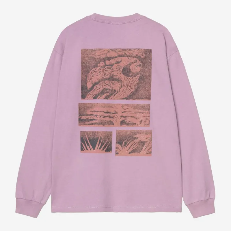 Carhartt WIP Mens Emerge Long Sleeve T-Shirt | Gentle Purple Stone Washed made by Carhartt WIP