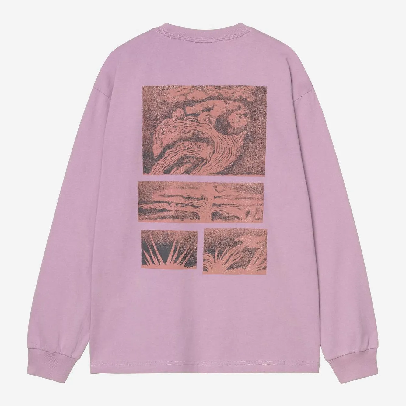 Carhartt WIP Mens Emerge Long Sleeve T-Shirt | Gentle Purple Stone Washed sold by The Foot Factory