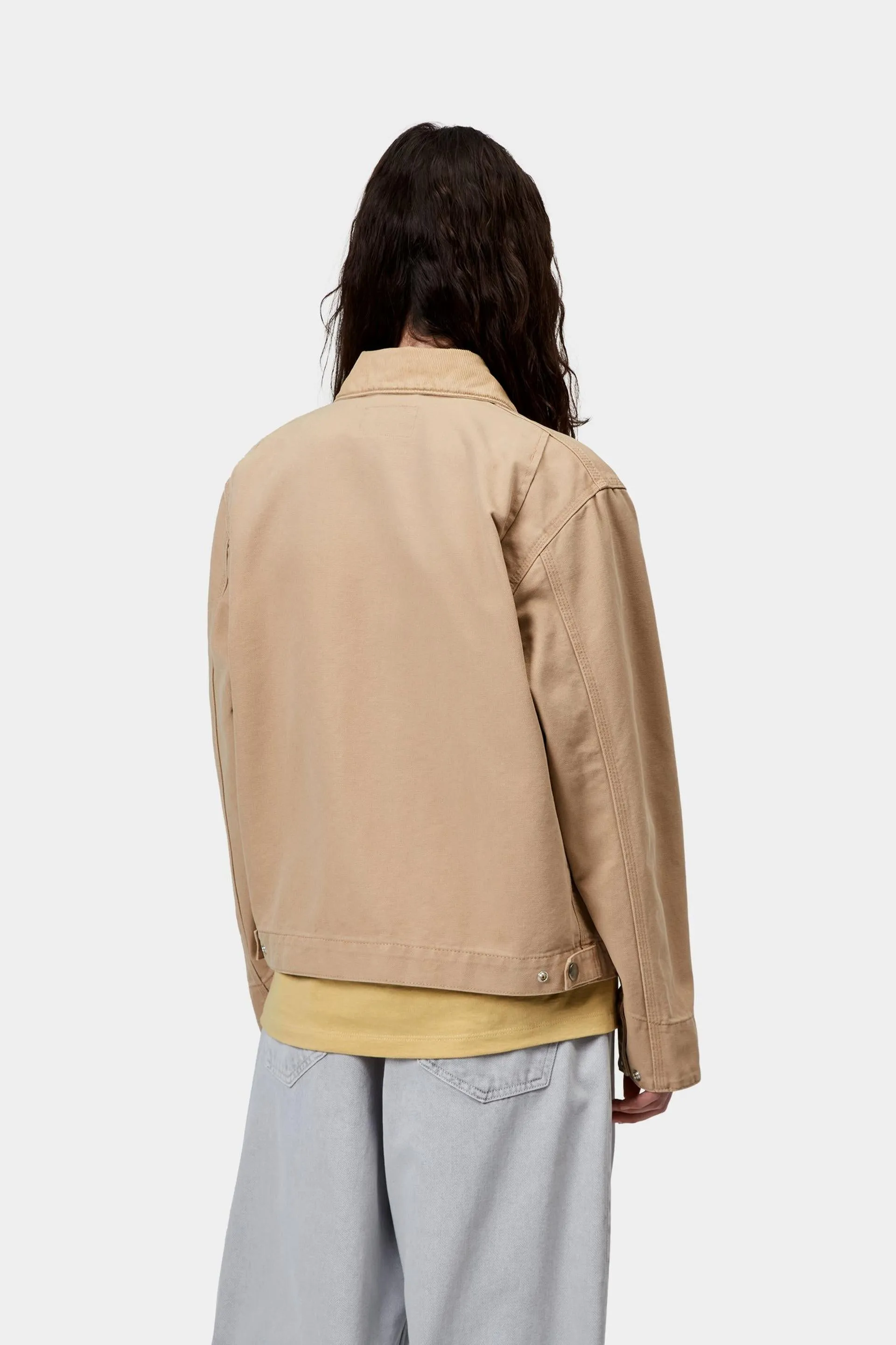 Carhartt WIP Womens OG Detroit Jacket | Dusty Hamilton Brown Stone Canvas sold by The Foot Factory product image thumbnail 4