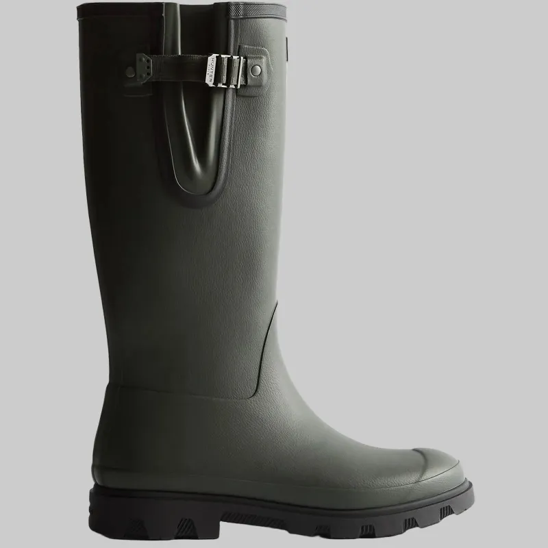 Hunter Womens Field Downpour Adjustable Boot | Dark Olive made by Hunter